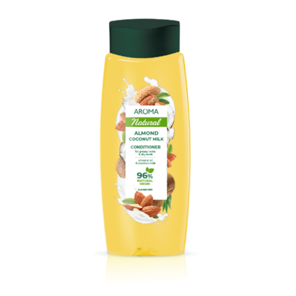 Kondicionér na mastné korienky a suché končeky Almond & Coconut Milk Aroma 400 ml