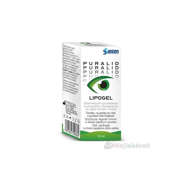 PURALID LIPOGEL, oftalmologický gél 1x15 ml