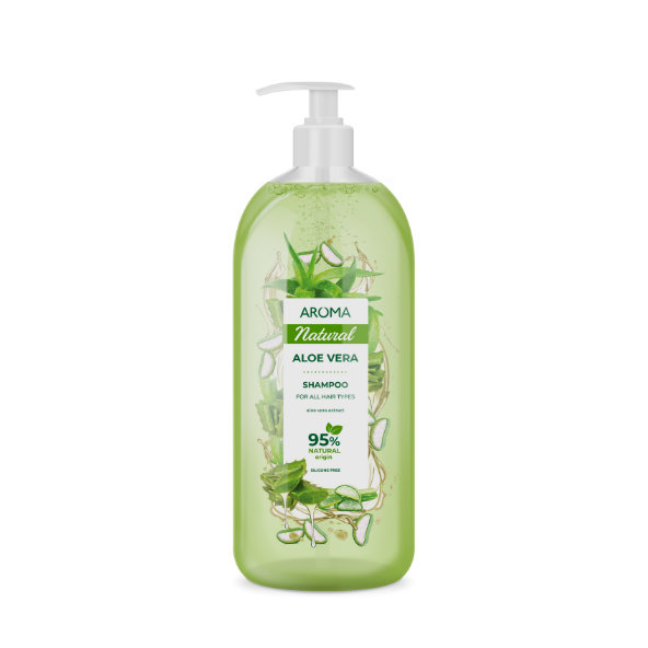 Šampón na všetky typy vlasov Aloe Vera Aroma s pumpičkou 900 ml