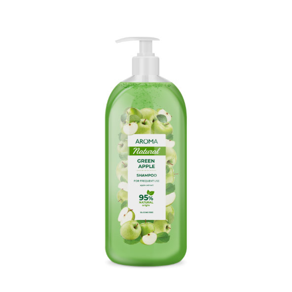 Šampón na pravidelné používanie Green Apple Aroma s pumpičkou 900 ml