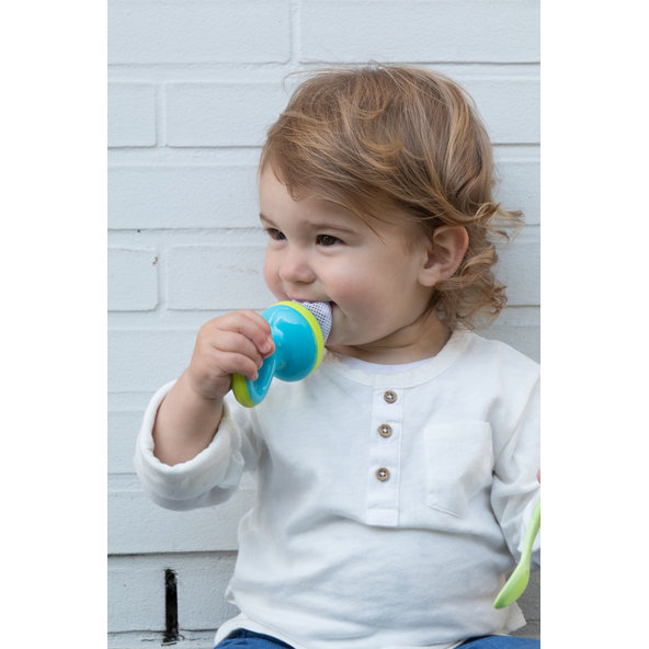 NUBY Sieťka na kŕmenie 6 m+ modrá