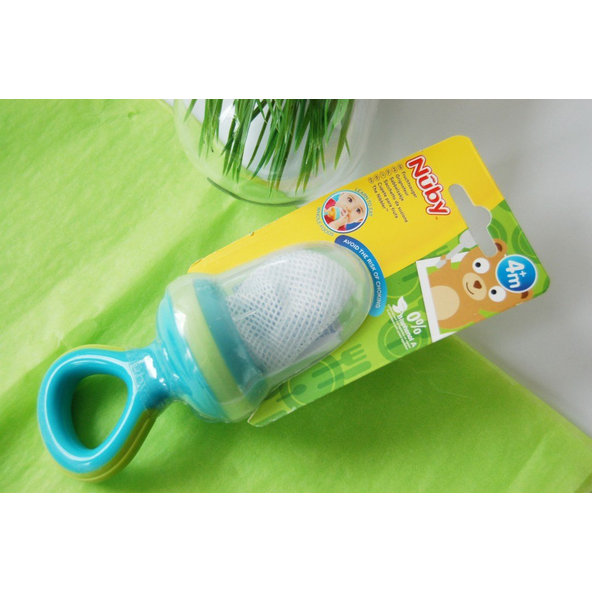 NUBY Sieťka na kŕmenie 6 m+ modrá