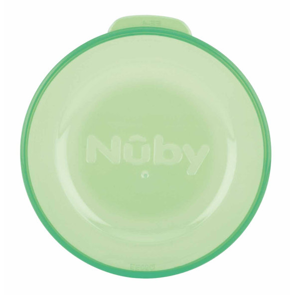 NUBY Hrnček netečúci 360° 300 ml, 6 m+ modrá / zelená