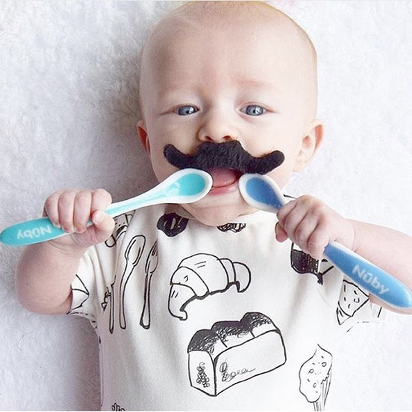 NUBY Lyžička kŕmiaca termo 2 ks, 3 m+, zelená