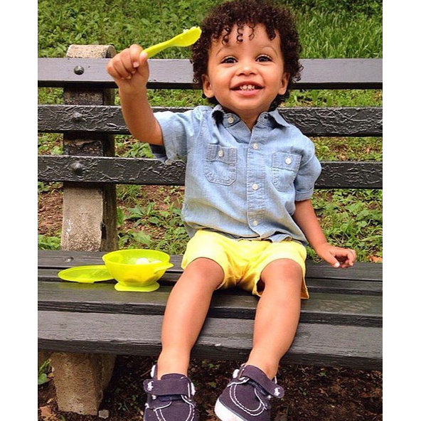 NUBY Miska s prísavkou, viečkom a lyžičkou 6 m+ zelená