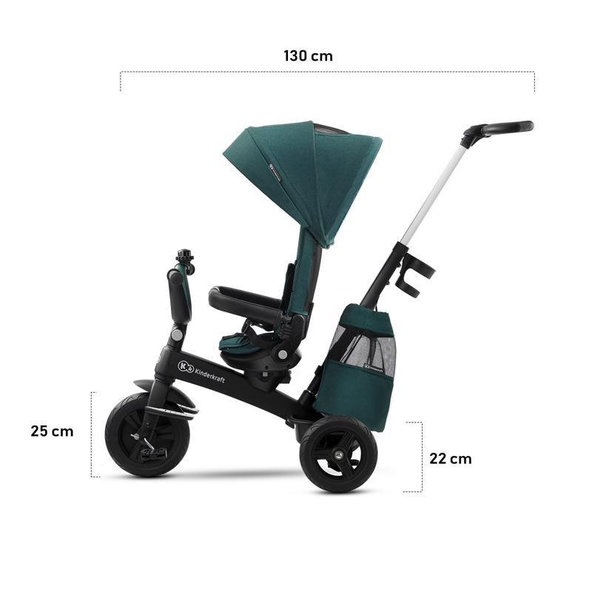 KINDERKRAFT Trojkolka Easytwist Midnight Green