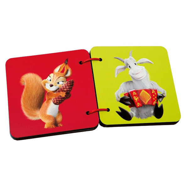 BINO Máša a medveď drevená knižka