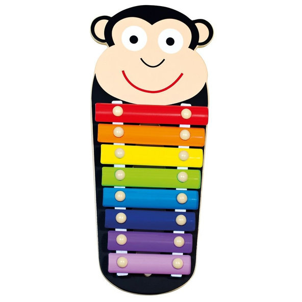 BINO Xylofon kovový Opička