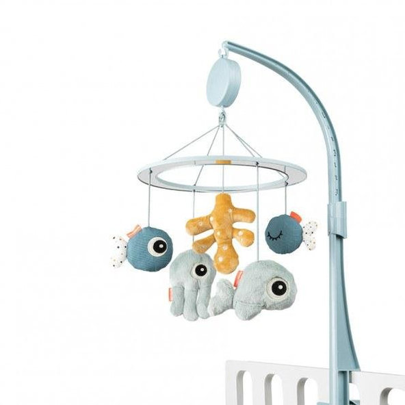 DONE BY DEER Hudobný kolotoč Sea friends modrý