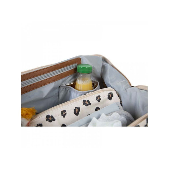 CHILDHOME Prebaľovacia taška Mommy Bag Canvas Leopard