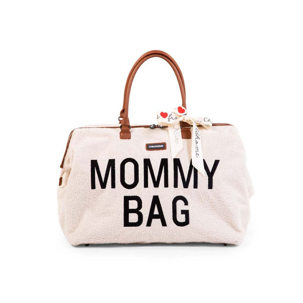 CHILDHOME Prebaľovacia taška Mommy Bag Teddy Off White