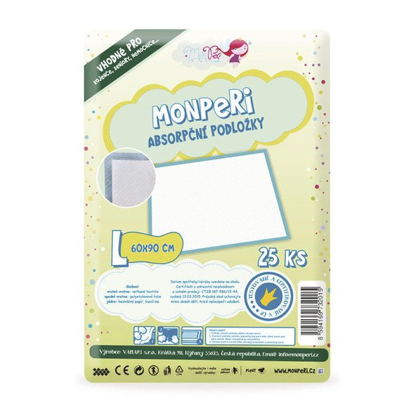 MONPERI Absorpčné podložky L (90x 60 cm)