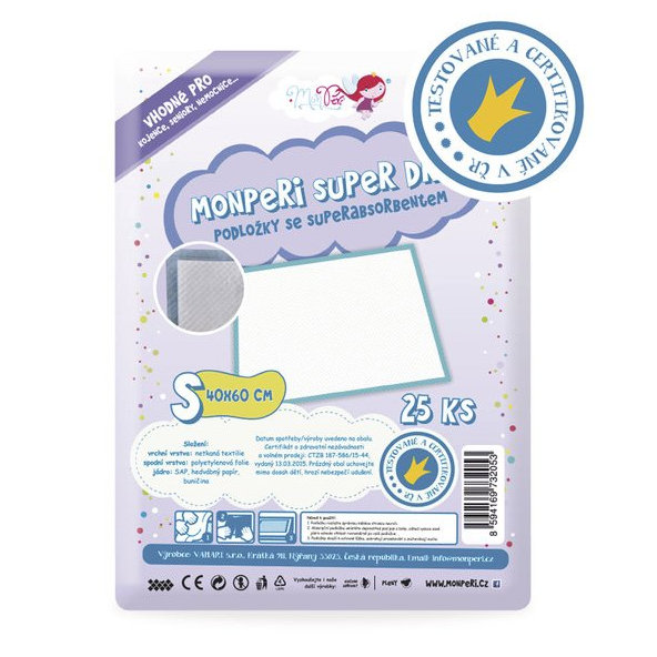 MONPERI Absorpčné podložky S (40x 60 cm)