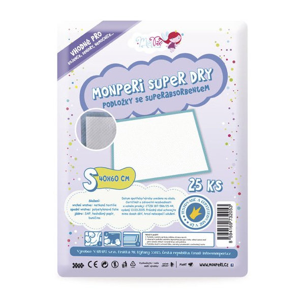 MONPERI Absorpčné podložky S (40x 60 cm)