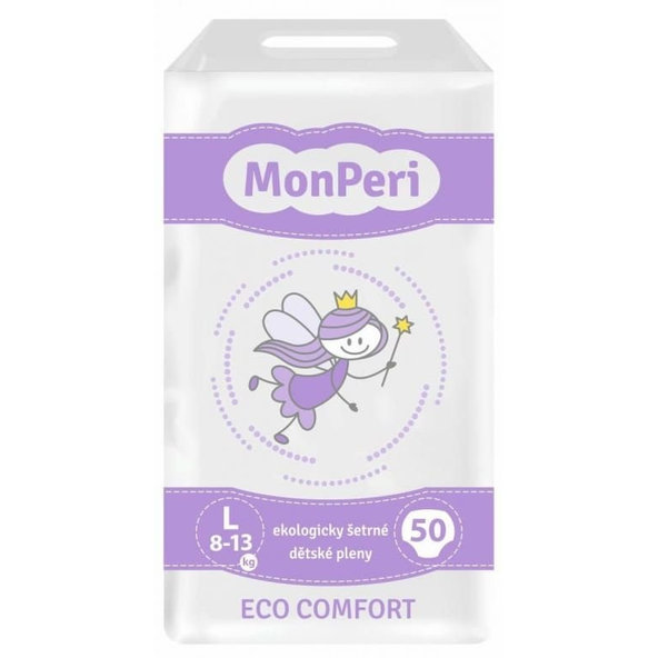 MONPERI Jednorazové plienky Eco Comfort L 8-13 kg