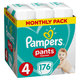 PAMPERS Pants 4 Active Baby Dry 176 ks (9-15 kg) MESAČNÁ ZÁSOBA - plienkové nohavičky