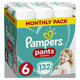 PAMPERS Pants 6 Active Baby Dry 132 ks (15+ kg) MESAČNÁ ZÁSOBA - plienkové nohavičky