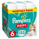 PAMPERS Pants 6 Active Baby Dry 132 ks (15+ kg) MESAČNÁ ZÁSOBA - plienkové nohavičky