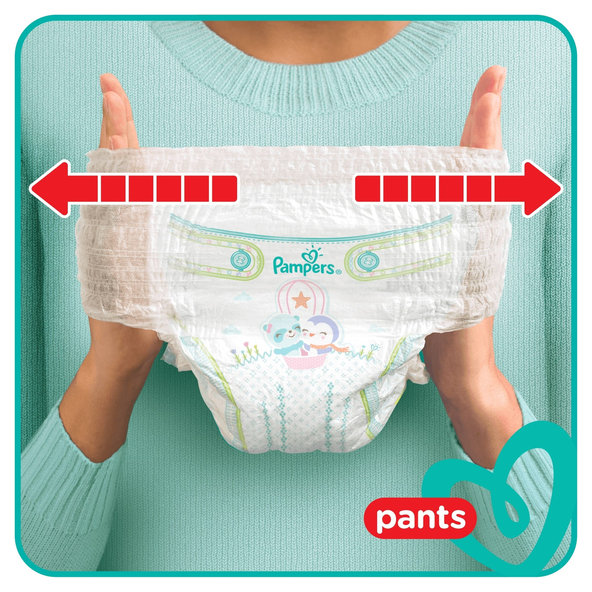PAMPERS Pants 6 Active Baby Dry 132 ks (15+ kg) MESAČNÁ ZÁSOBA - plienkové nohavičky