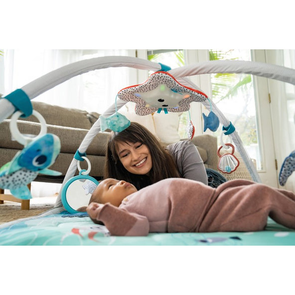 TINY LOVE Deka na hranie interaktívna 2v1 Gymini Treasure The Ocean, 0m+