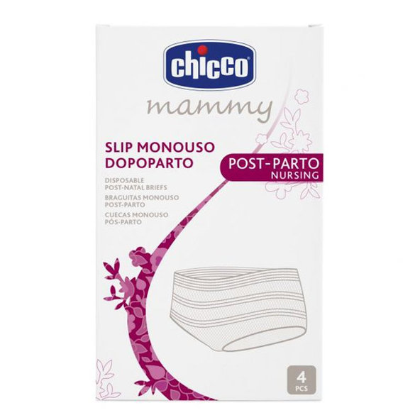 CHICCO Vložky popôrodné 30 ks + Elastické nohavičky po pôrode 4 ks