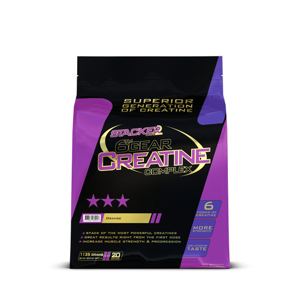 Kreatín 6th Gear Creatine Complex - Stacker2, citrón, 1135g