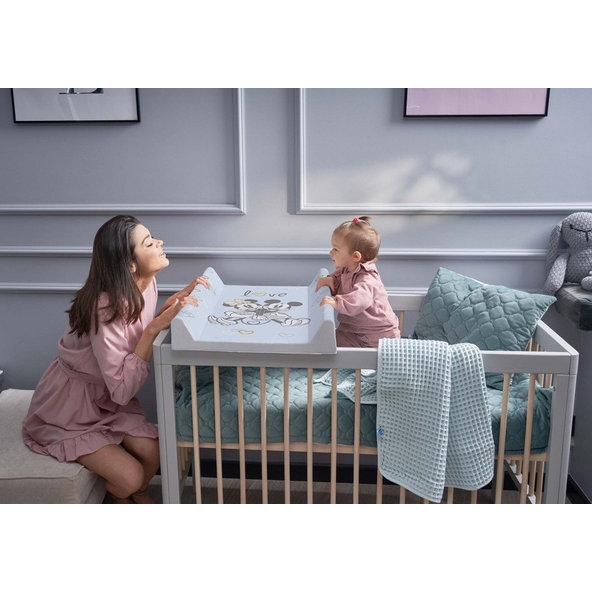 CEBA Podložka prebaľovacia s pevnou doskou COMFORT 50x70 Disney Minnie & Mickey Blue