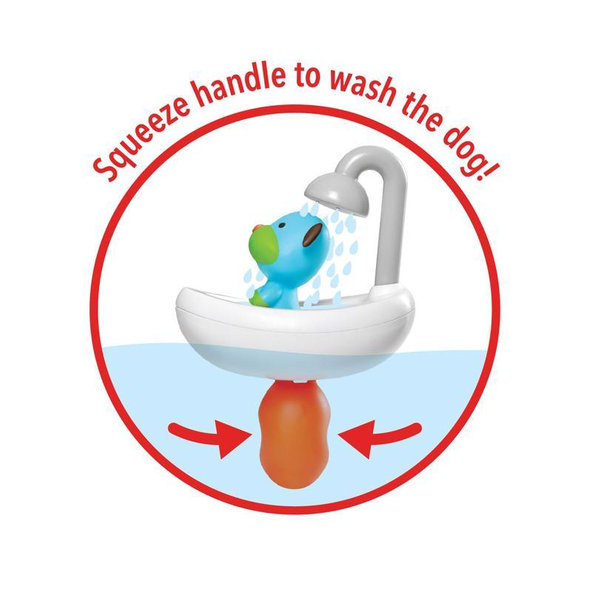 SKIP HOP Hračka do vody Zoo Squeeze&Shower Psík 2+