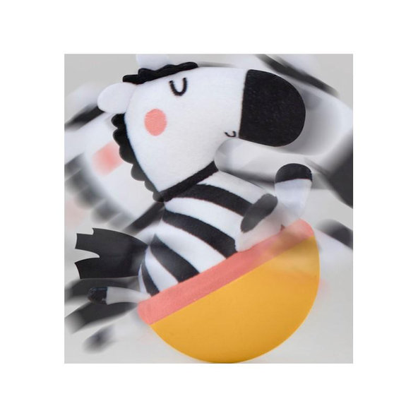 SKIP HOP Hračka Wobble ABC & ME Zebra so zvukom zvonenia 3 m+