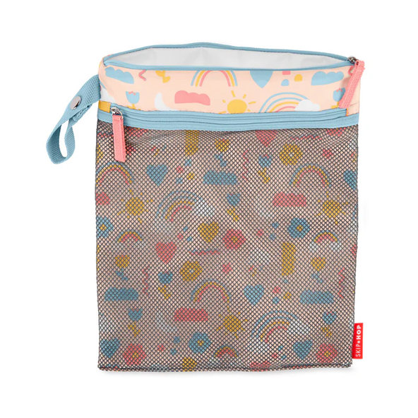 Skip Hop Spark Style nepremokavé vrecko Rainbow 30 × 38 cm