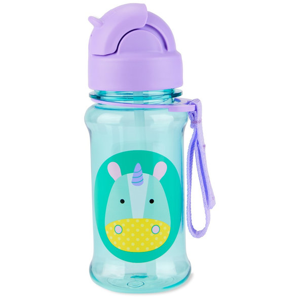 SKIP HOP Zoo tritan fľaša so slamkou Jednorožec 12m+ 355 ml