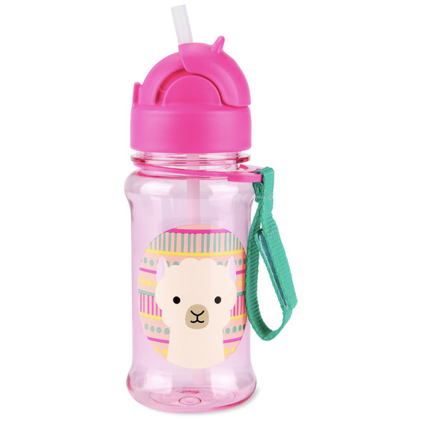 SKIP HOP Zoo tritan fľaša so slamkou Llama 12m+ 355 ml