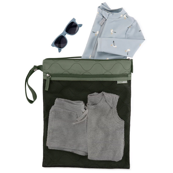 Skip Hop Grab & Go nepremokavé vrecko Dark sage