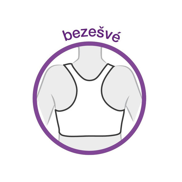 MEDELA Nočné dojčiace podprsenka biela L