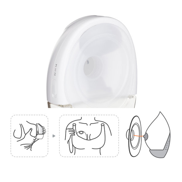 PETITE&MARS Odsávačka materského mlieka elektrická handsfree Gaia Duo