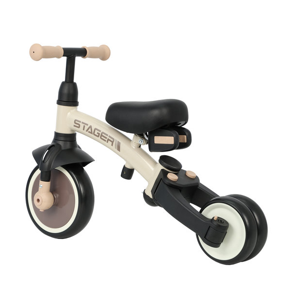 QPLAY Trojkolka Stager 3v1 hnedá do 25 kg