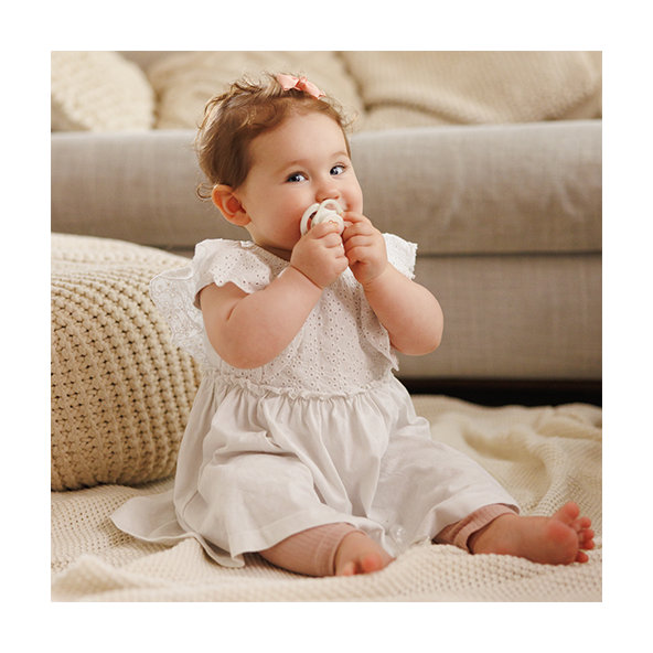 BABYONO Cumlíky silikónové symetrické 6-18m 2 ks