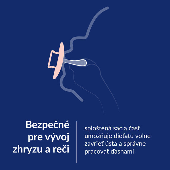 LOVI Prime svietiaci silikónový dynamický cumlík 0-6m Blush 1 ks