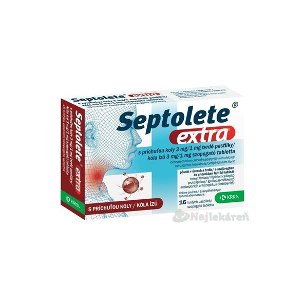 SEPTOLETE EXTRA 3/1 MG KOLA PAS ORD 16