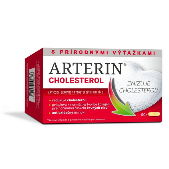 ARTERIN CHOLESTEROL na zníženie cholesterolu v krvi 90 tabliet
