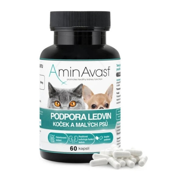 AminAvast 300mg na podporu správnej funkcie obličiek pre mačky 60cps