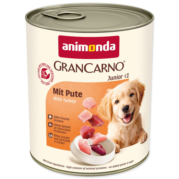 Animonda Gran Carno Junior konzerva s morčacím 800 g
