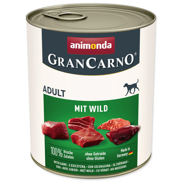 Animonda Gran Carno Adult konzerva s divinou 800 g