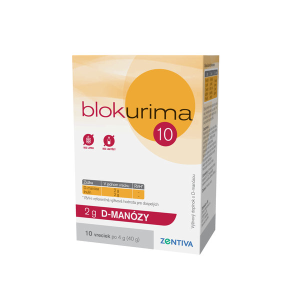 Blokurima 2 g D-MANÓZY na močové cesty 10 vreciek