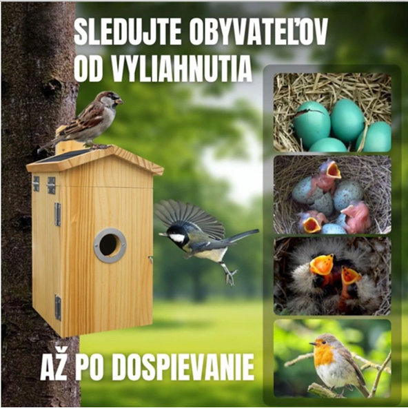 BOT Inteligentná vtáčia búdka s WiFi kamerou Tuya BH2