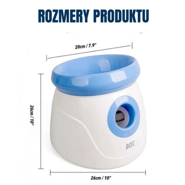 BOT automatický vrhač loptičiek pre psov L2 modrý