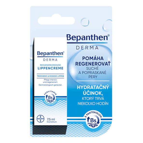 Bepanthen DERMA krém na pery tyčinka s panthenolom 7,5ml