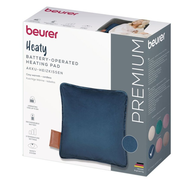 Beurer vyhrievací vankúš HK 77 Heaty modrý 45 x 45 cm