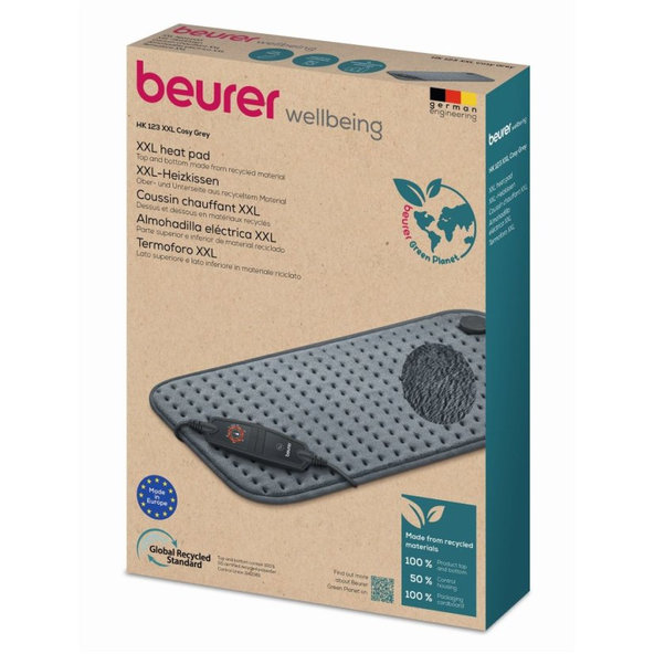 Beurer vyhrievacia podložka HK123 XXL Cosy Grey 60 x 30 cm