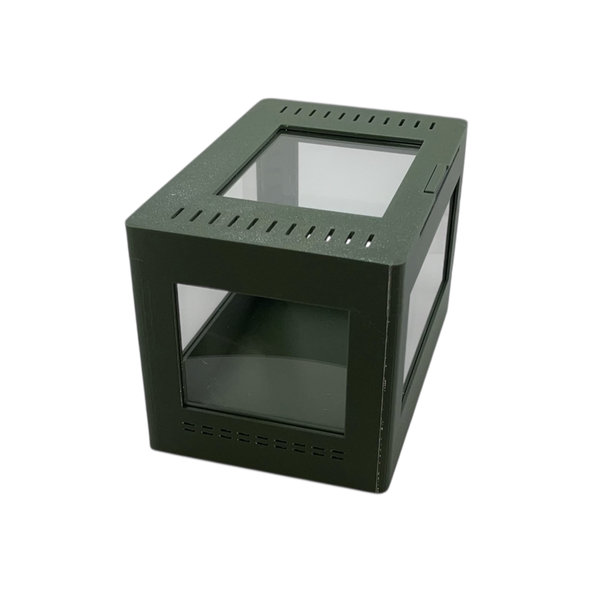 Terárium pre pavúky a hmyz BLOCK armádna zelená 150x100x100 mm